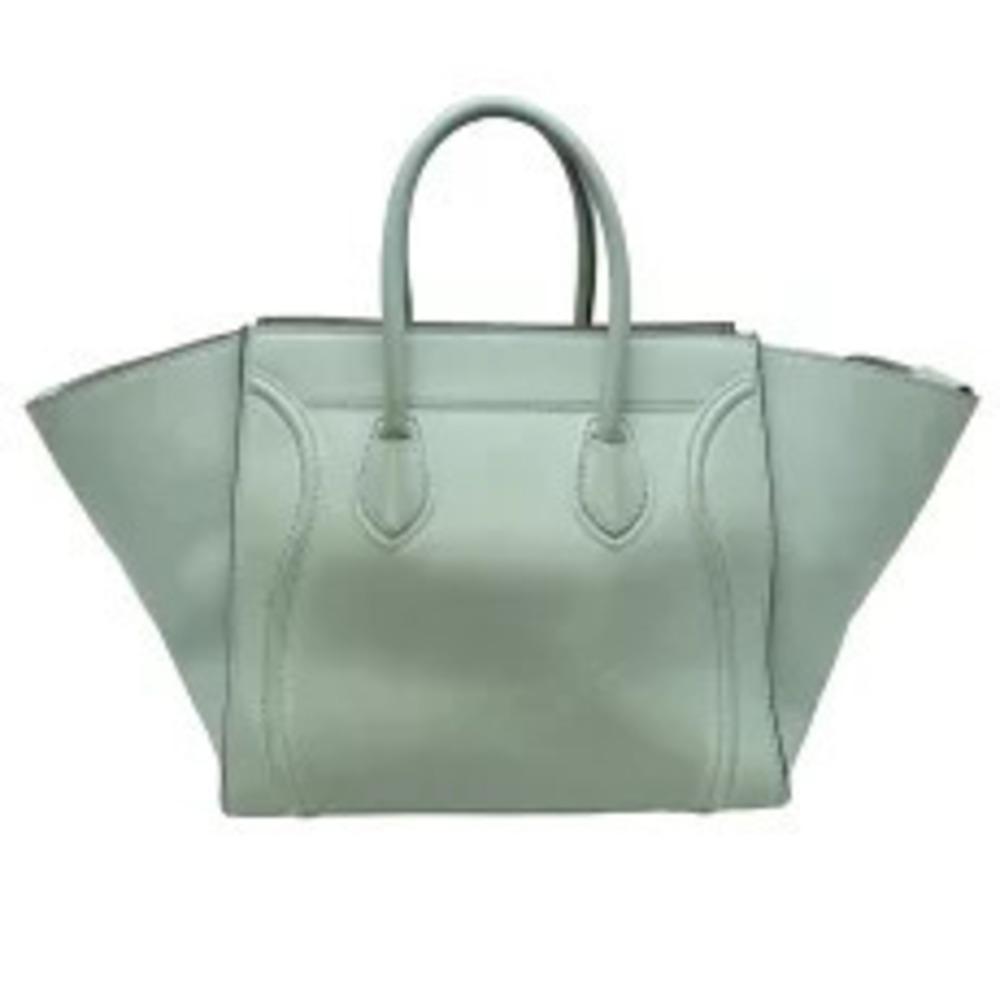 Celine Luggage Phantom Blue Leather Handbag Blue